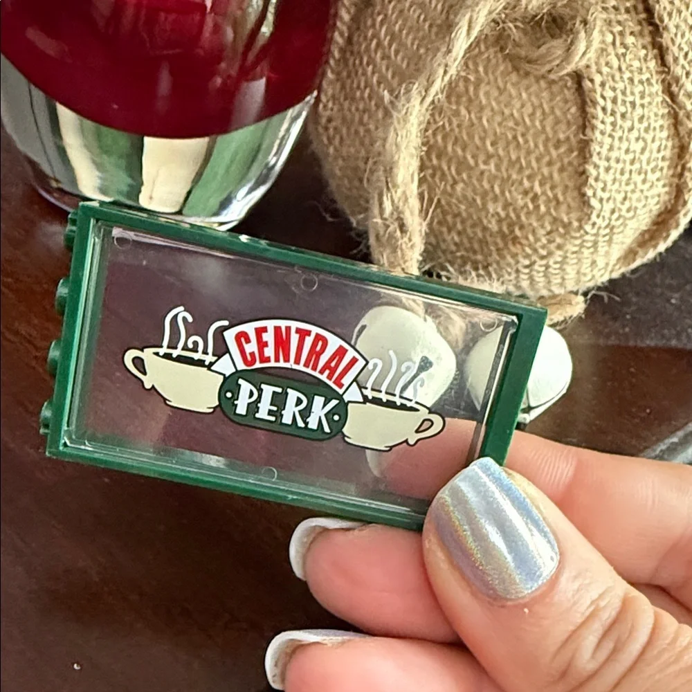 Central Perk Green LEGO Sign Friends Coffee house decor plastic building brick